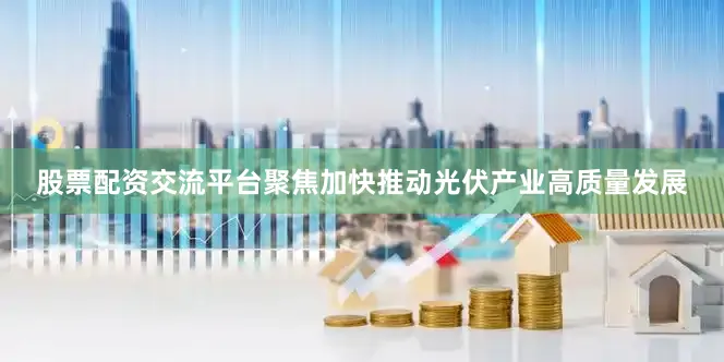股票配资交流平台聚焦加快推动光伏产业高质量发展